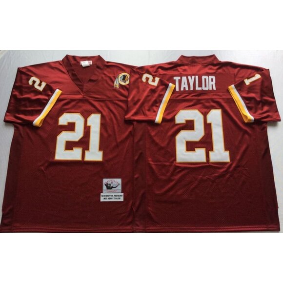 Mens Youths Kids Womens 21 Sean Taylor Red Stitched Jersey